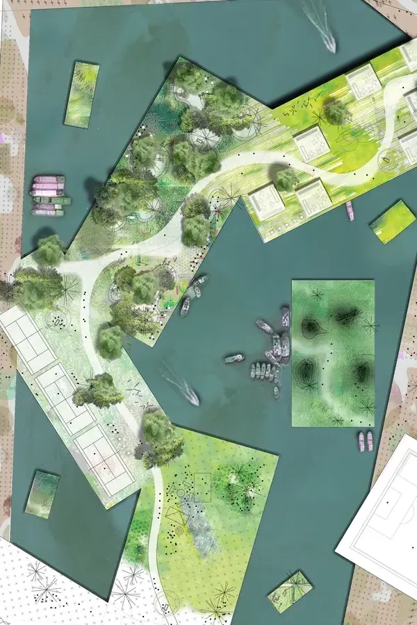 Saigon River Floating Islands - Visual