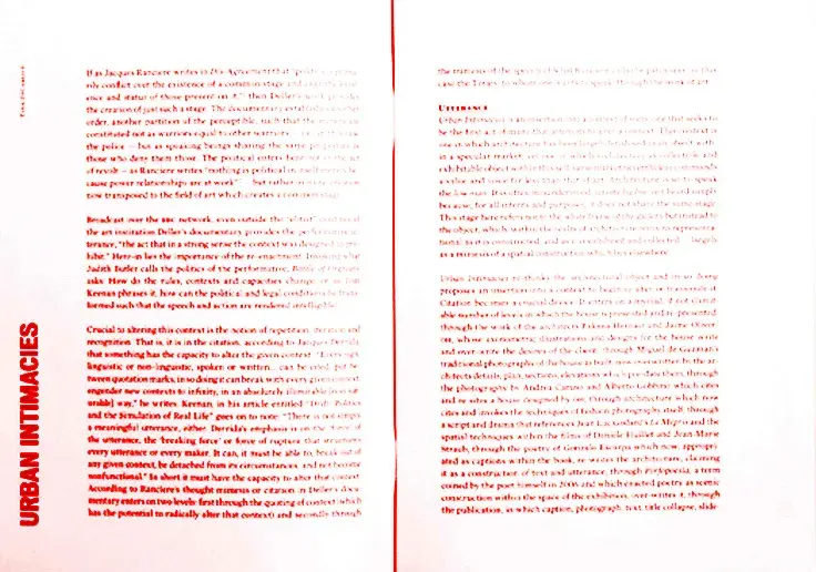 Urban Intimacies I - Technical